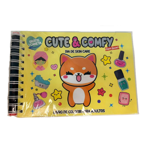 Cute & Comfy Dia de Skin Care - Livro de Colorir