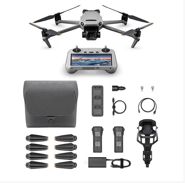 DJI Mavic 3 Classic (DJI RC) BR ANATEL + Kit Fly More Combo - Radio com Tela
