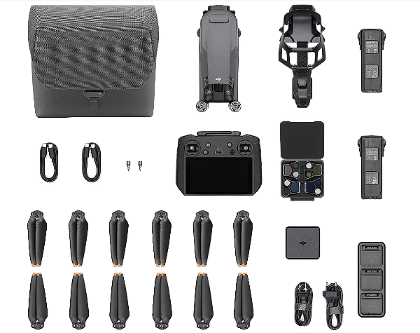 Drone DJI Mavic 3 Pro Fly More Combo (Com tela e saída HDMI) BR ANATEL
