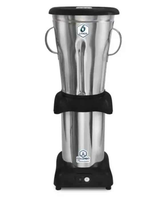 Liquidificador Triturador Baixa Rotação 6Litros 1200w Inox - JL COLOMBO