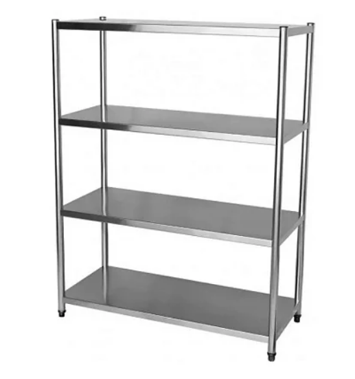 ESTANTE AÇO INOX (4 PLANOS) - 1,50X0,50X1,85M - (NOVO)