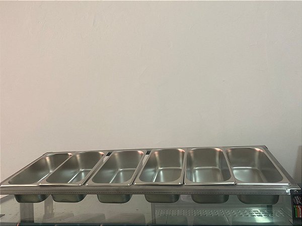 Condimentadora inox 6GNS COM CUBAS EDANCA