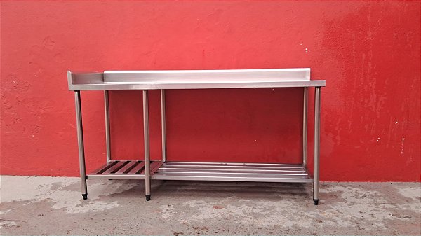 Mesa inox 1.74x45x85 SEMI NOVA
