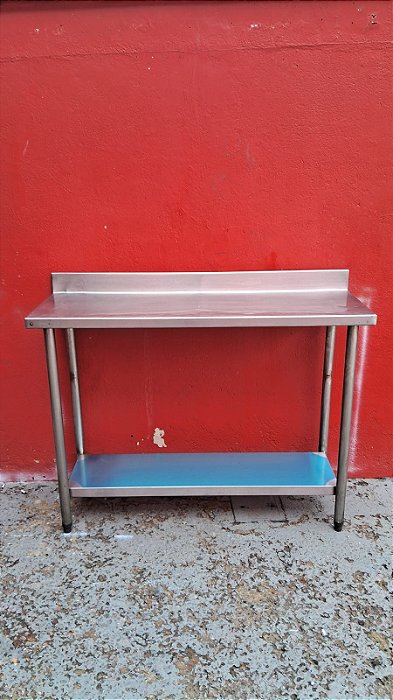 Mesa inox  120x40x90 semi nova