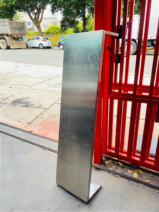 PRATELEIRA EM AÇO INOX SEMI NOVA 130X40