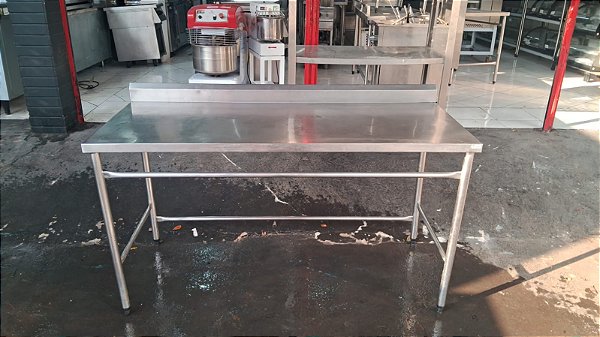 Mesa inox 1.65x70x90 semi nova