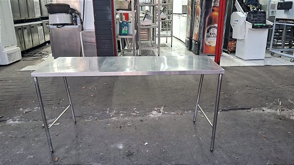 Mesa inox 180x70x85 SEMI NOVA