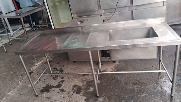 Pia inox 2.10x70x95 SEMI NOVA
