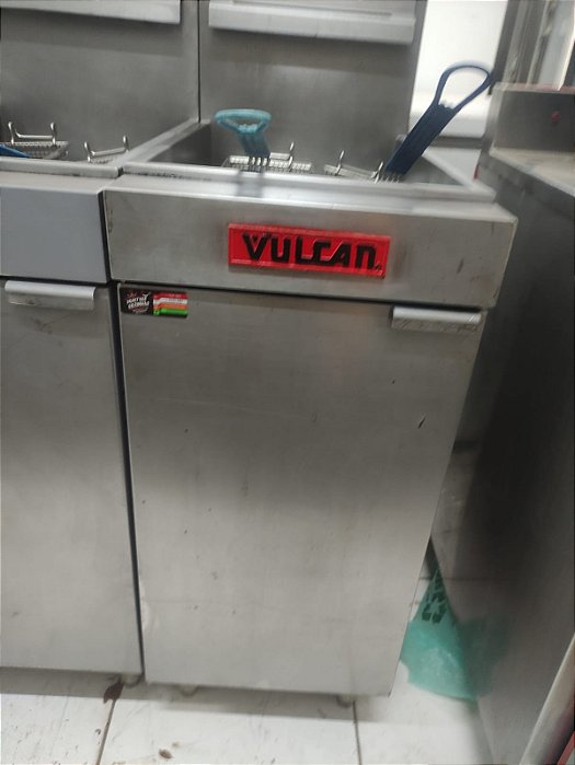 Fritadeira a Gás Zona Fria 20 Litros LG300 Vulcan SEMI NOVA