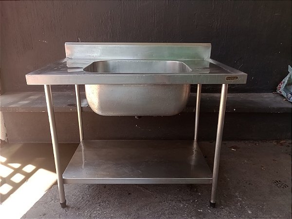 Pia Inox 1.00x70x87 SEMI NOVA