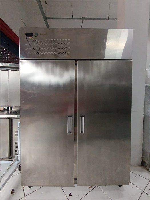 Freezer Vertical inox 2 portas semi novo