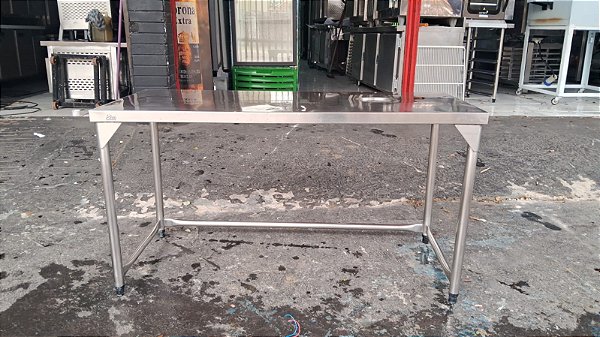 Mesa inox 150x60x85 SEMI NOVA