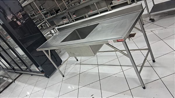 mesa inox 190x70x85 semi nova