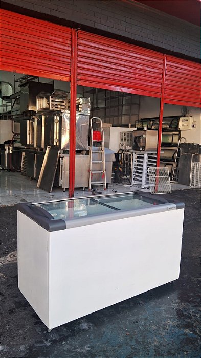 Freezer e Expositor Horizontal Metalfrio 399 Litros Branco NF40SB SEMI NOVO