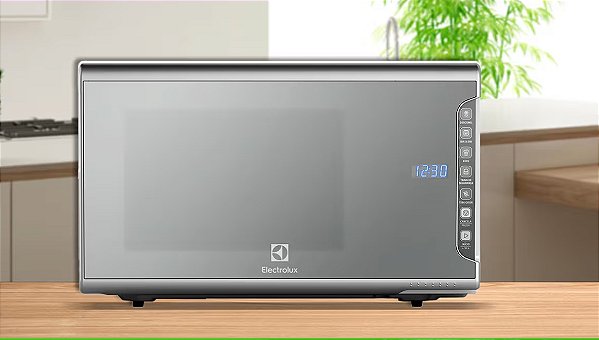 Micro-ondas Electrolux MI41S Inox Espelhado Painel Integrado Função Tira Odor 31 litros - 110V SEMI NOVA