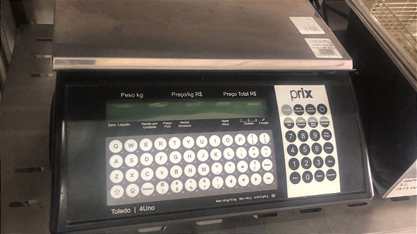 Balança Prix 4 Uno Web e Wifi com Impressora Capacidade 32 kg 110V - Toledo SEMI NOVA