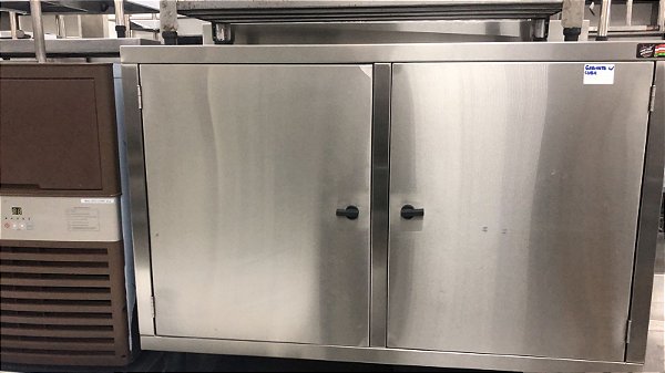 Gabinete inox 120x60x85 NOVO com cuba lado esquerdo