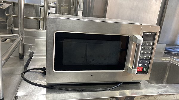 Microondas Profissional Industrial 34L Finisher 1000W Aço Inox Prática Programável 100 Receitas - Prática Klimaquip semi novo