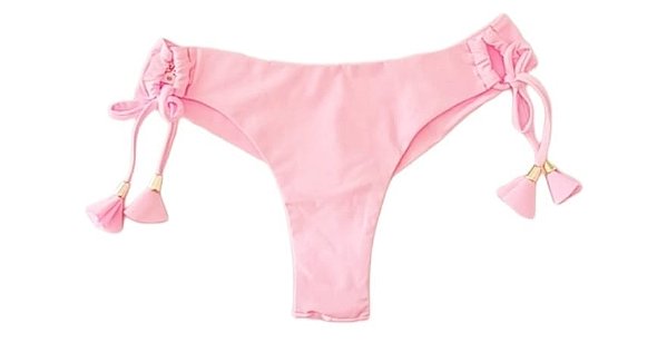 Calcinha De Bíquini Fio Duplo, Rosa Candy