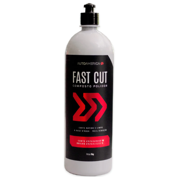 Massa de Polir Fast Cut Autoamerica Composto Polidor 1kg