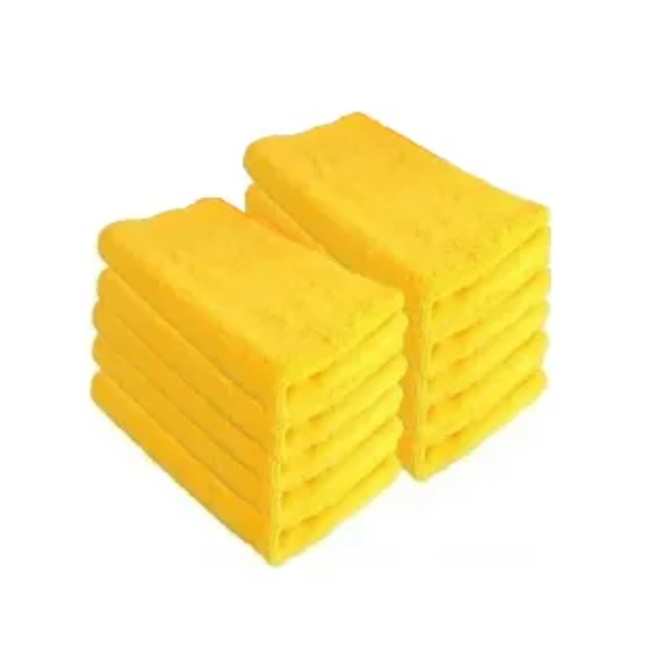 Kit com 10 Toalhas de Microfibra 38x38 - 330gsm Detailer