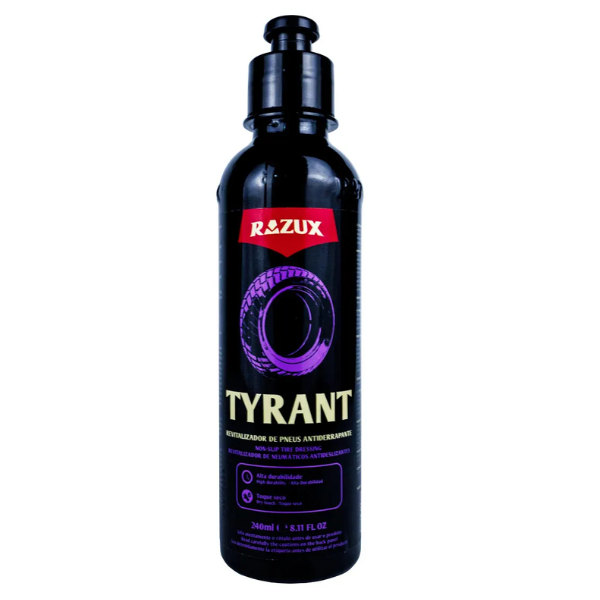 Revitazador de Pneus Antiderrapante Razux Tyrant - 240ml