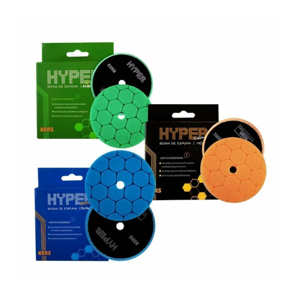 Kit de Boinas de Espuma 3 Etapas Hyper 6POL Kers