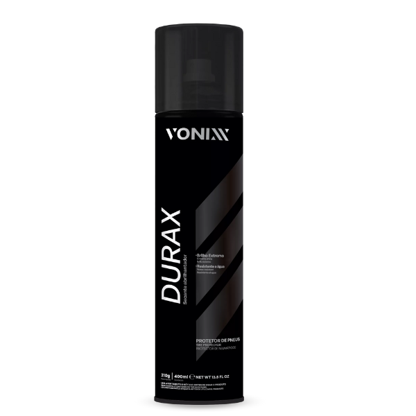 Durax Vonixx 400ml Pretinho Aerossol Spray Brilho Extremo