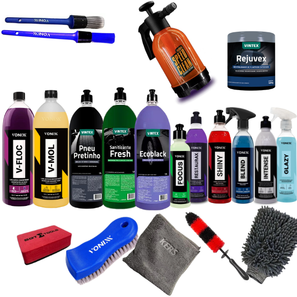 KIT COMPLETO PARA ESTÉTICA AUTOMOTIVA