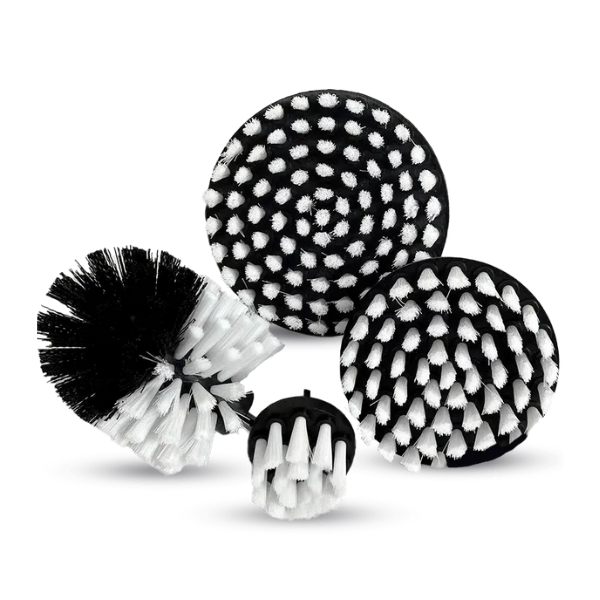 JOGO DE ESCOVAS ROTATIVAS DE CERDAS MACIAS SGT