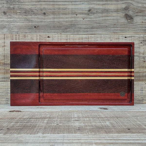 Tabua para churrasco com gamela