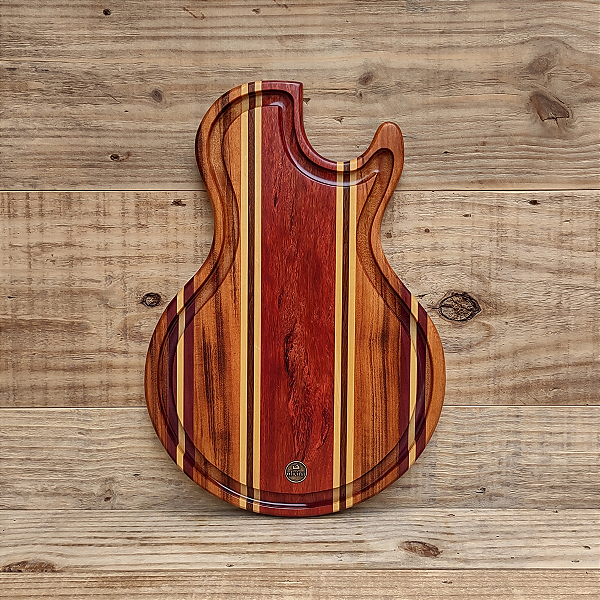 Tabua para churrasco e servir Guitarra