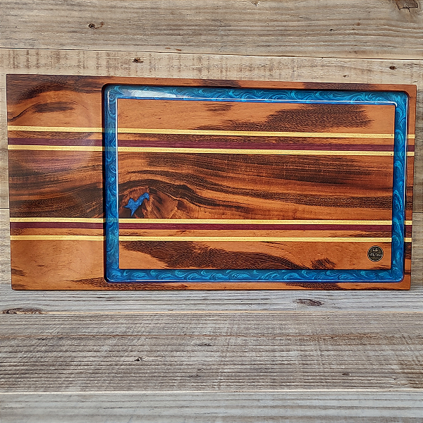 Tabua para churrasco com gamela