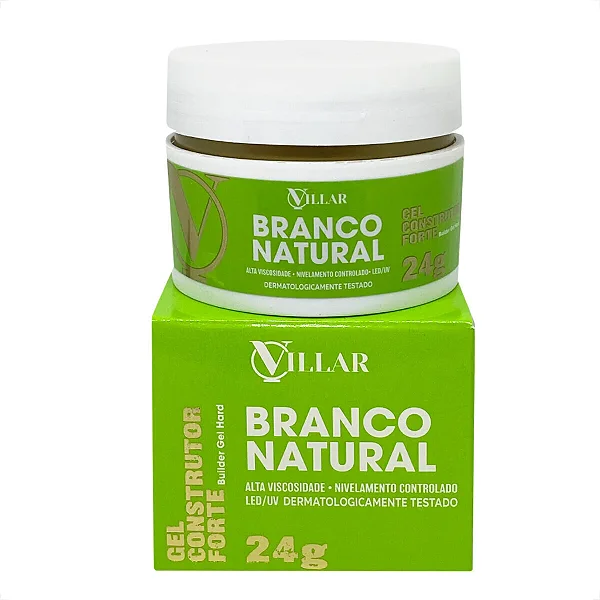 GEL CONSTRUTOR BRANCO NATURAL VILLAR 24G