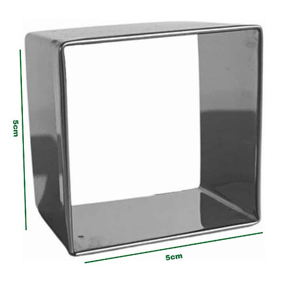Cortador Quadrado Brownie, Bolo E Massas 5 X 5 Inox