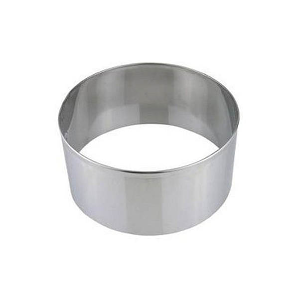 Aro Cortador para Bolo Redondo 15 x8  - Inox