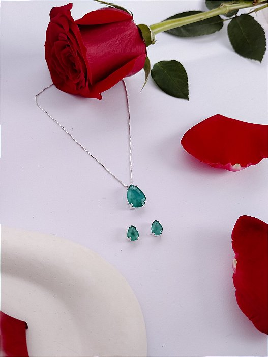 Conjunto Gota Verde Água
