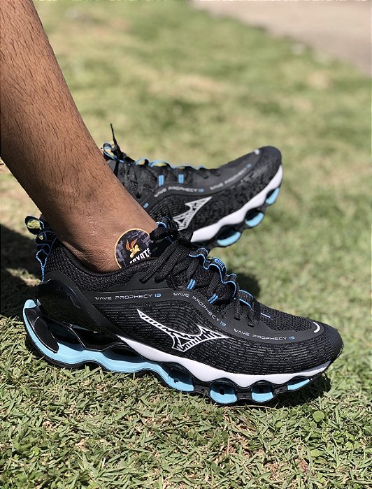 Mizuno wave clearance preto e azul