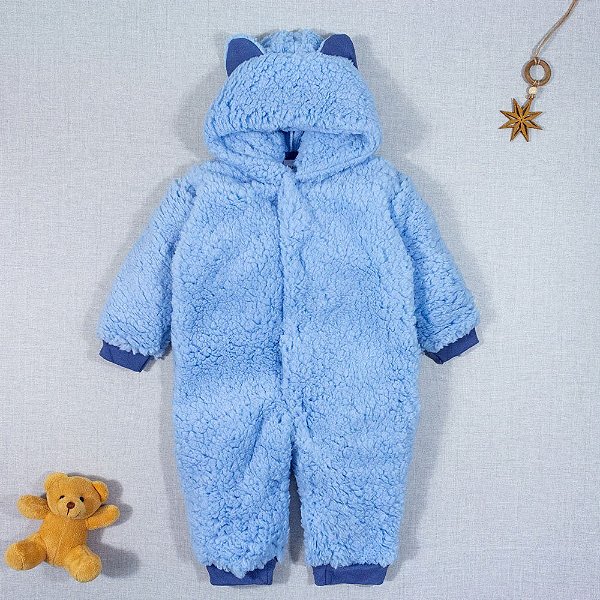 Macacao para bebe de best sale pelucia