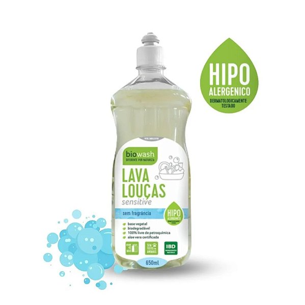 Lava Louças Sensitive- Biowash 650ml