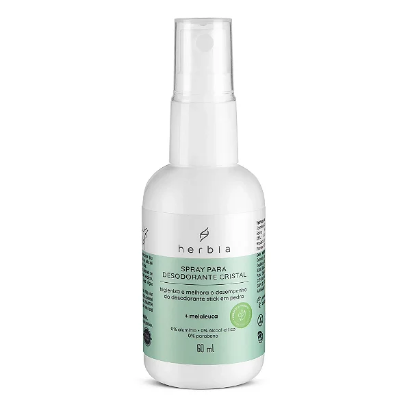 Spray Higienizante para Desodorante cristal - Herbia 60ml