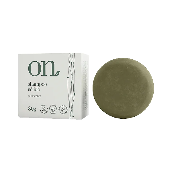 Shampoo Sólido Purificante ON - Orgânico Natural 80g