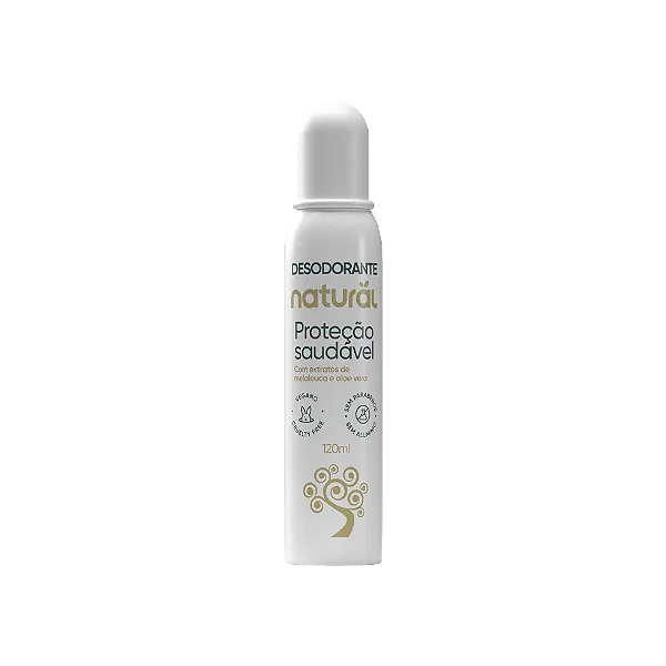 Desodorante Natural com Extratos de Melaleuca e Aloe Vera - Orgânico Natural 120ml
