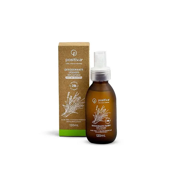 Desodorante Líquido 100% Natural Aloe Vera - Positiv.a 120ml