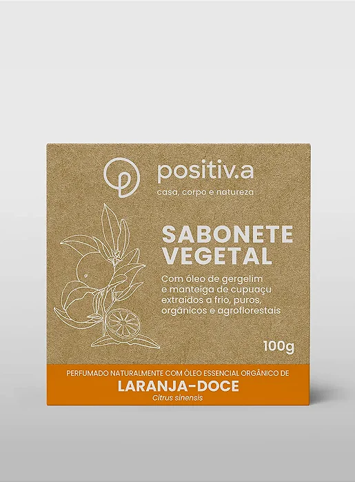 Sabonete Vegetal Laranja-Doce - Positiv.a 100g