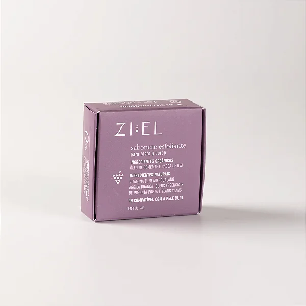 Sabonete esfoliante Linha Uva - Ziel 70g