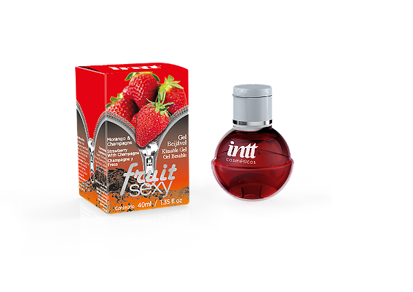 GEL BEIJÁVEL FRUIT Morango Com Champagne - INTT