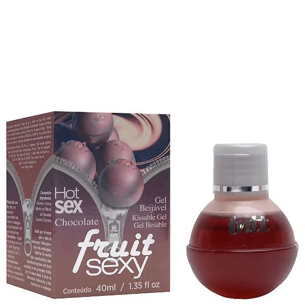 Gel Beijável Fruit Sexy Chocolate Ao Leite Intt 40 Gramas