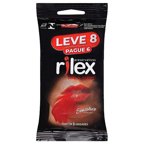 Preservativo Sensitive 06 Unidades Rilex