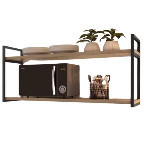 Suporte Prateleiras Industrial 30cm Preto Brovália
